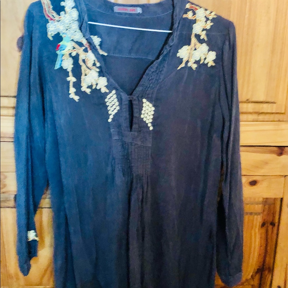 Johnny Was Embroidered Tunic Large